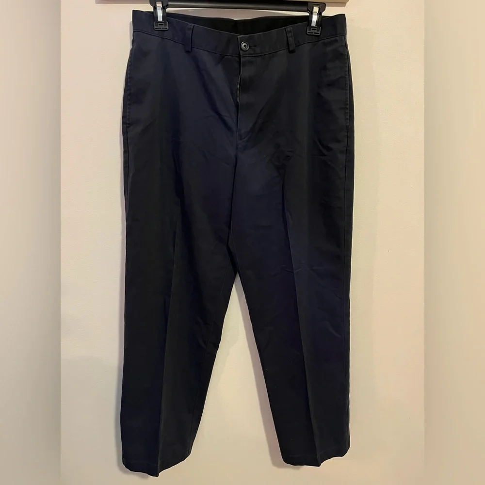 🌷L.L.Bean Natural Fit /Navy Blue /100%Cotton - Picture 2 of 7